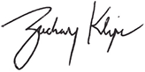 Zach Klipa's signature